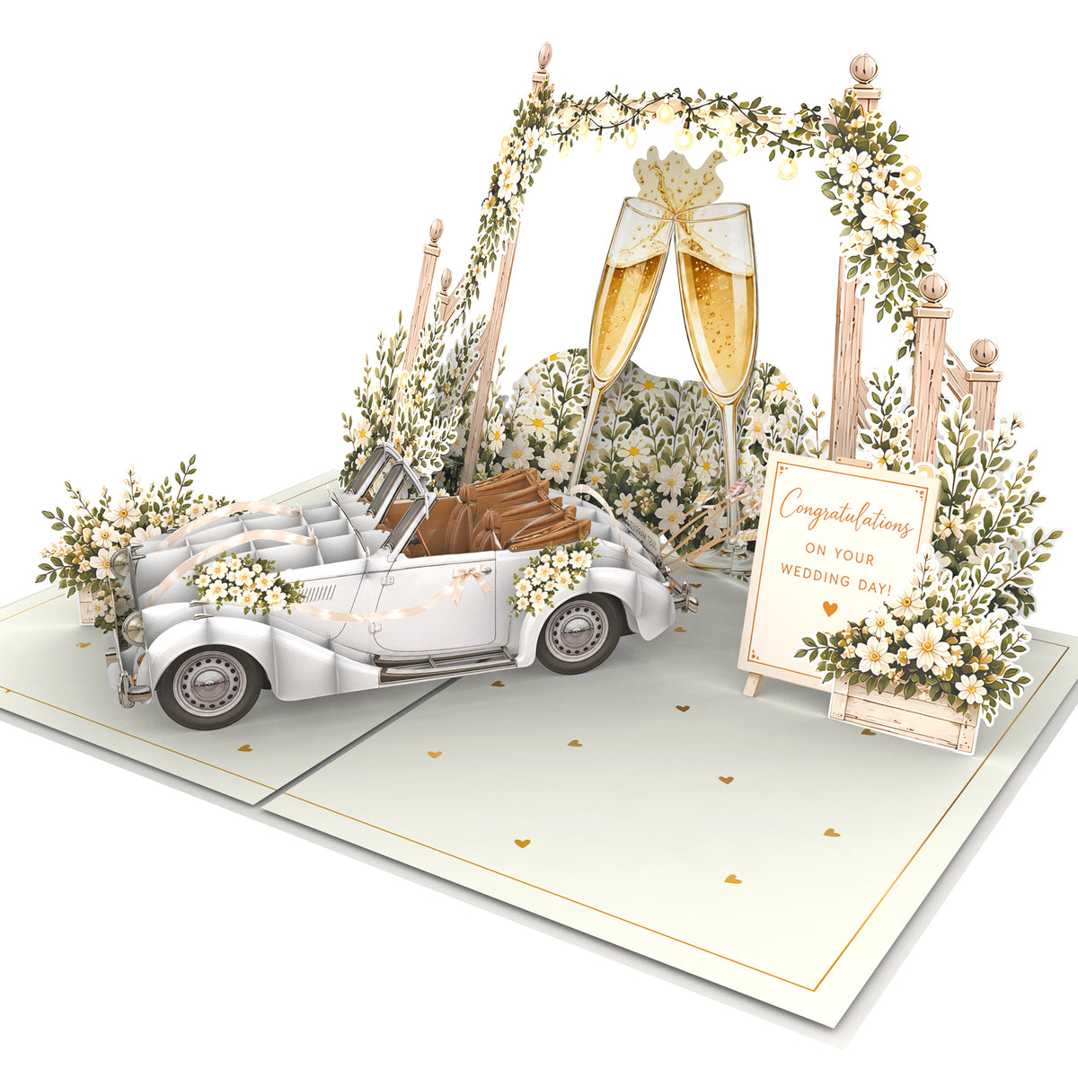 Congratulations on Your Wedding Day Pop Up Card