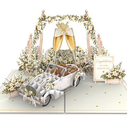 Congratulations on Your Wedding Day Pop Up Card