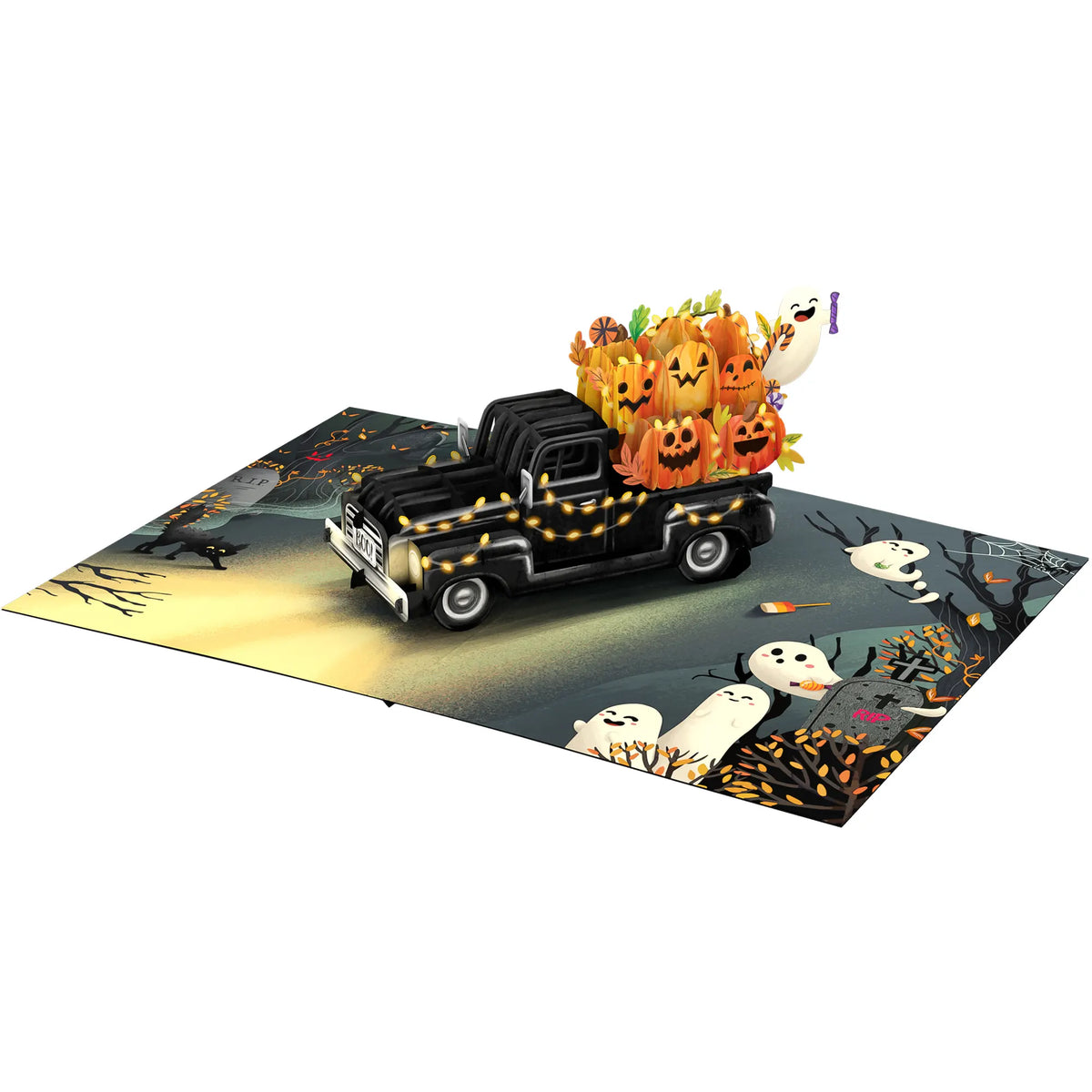 Pumpkin Truck Pop Up Card