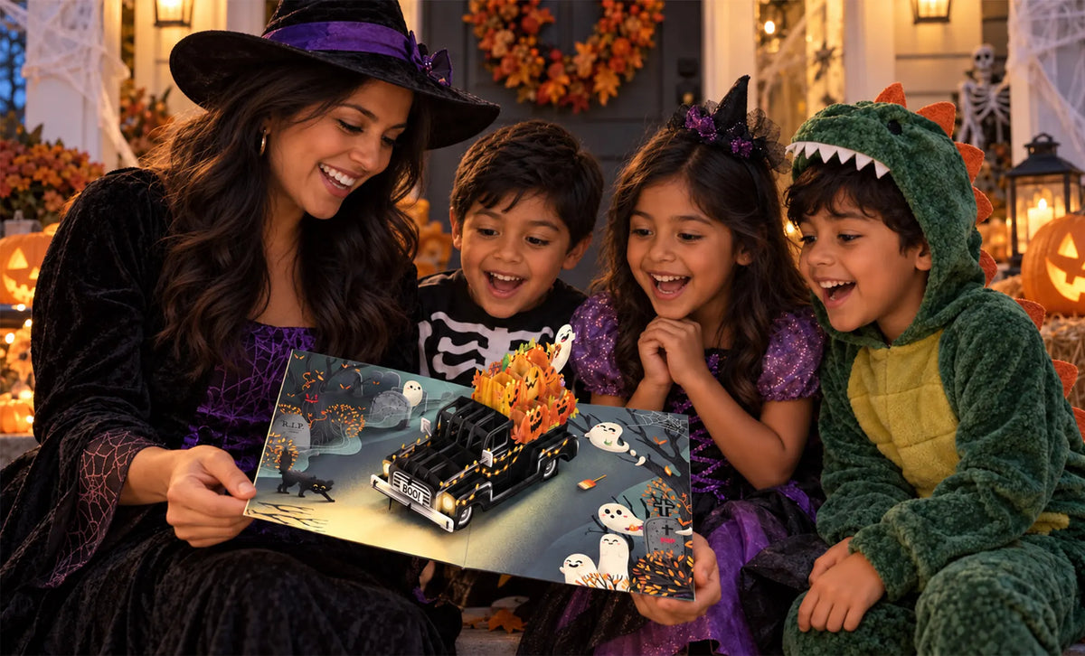 Pumpkin Truck Pop Up Card