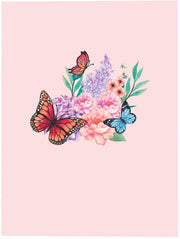 Butterflies on Flowers Pop Up Card