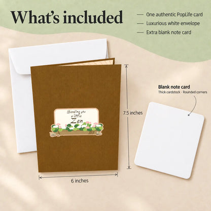 Japanese Zen Garden Pop Up Card
