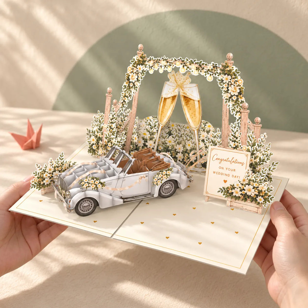 Congratulations on Your Wedding Day Pop Up Card