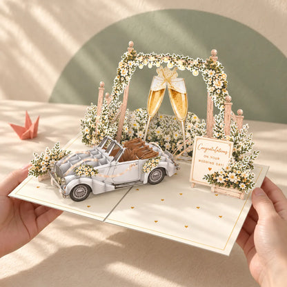 Congratulations on Your Wedding Day Pop Up Card