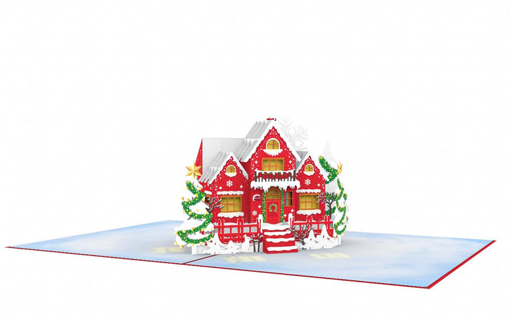 Home for Christmas Pop Up Card