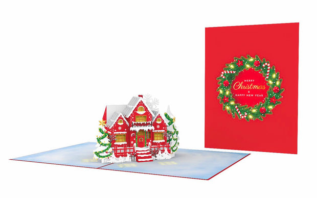 Home for Christmas Pop Up Card