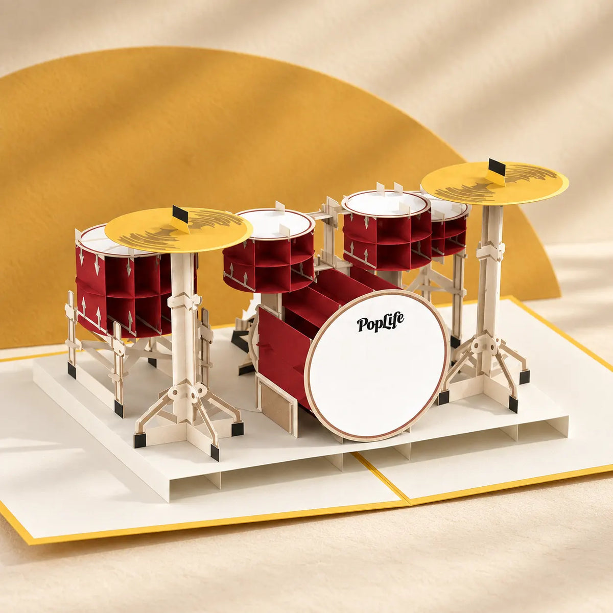 Drum Kit Pop Up Card