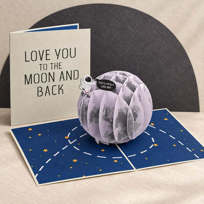 Love You to the MOON and Back Pop Up Card