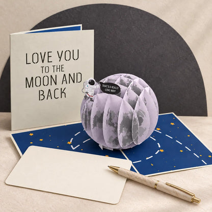 Love You to the MOON and Back Pop Up Card