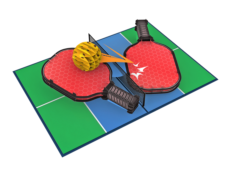 Pickleball Pop Up Card
