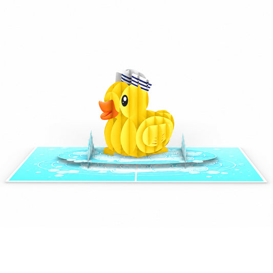 Yellow Rubber Ducky Pop Up Card