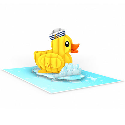 Yellow Rubber Ducky Pop Up Card