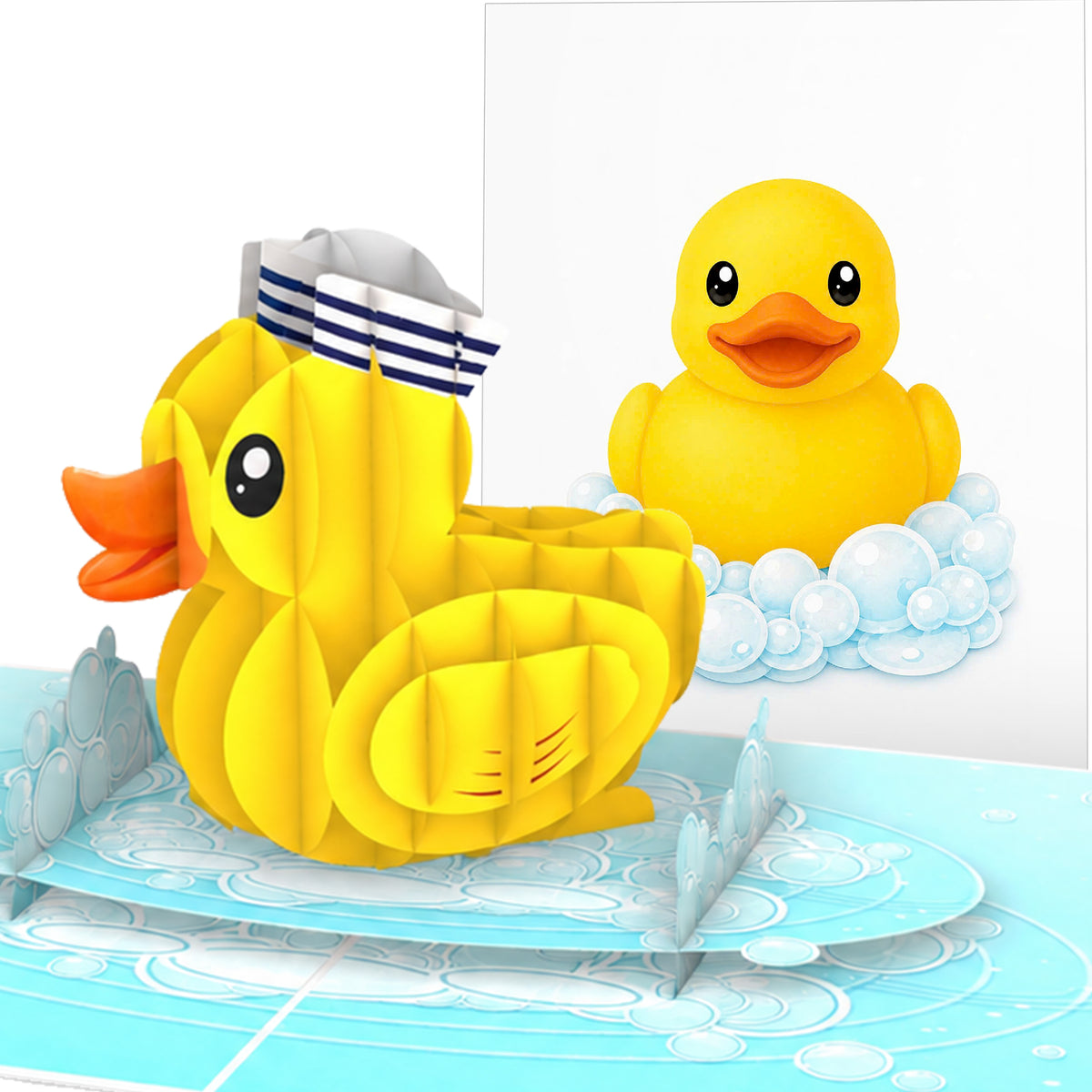 Yellow Rubber Ducky Pop Up Card