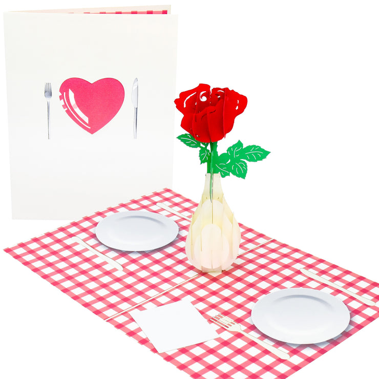 Romantic Date for Two Pop Up Card
