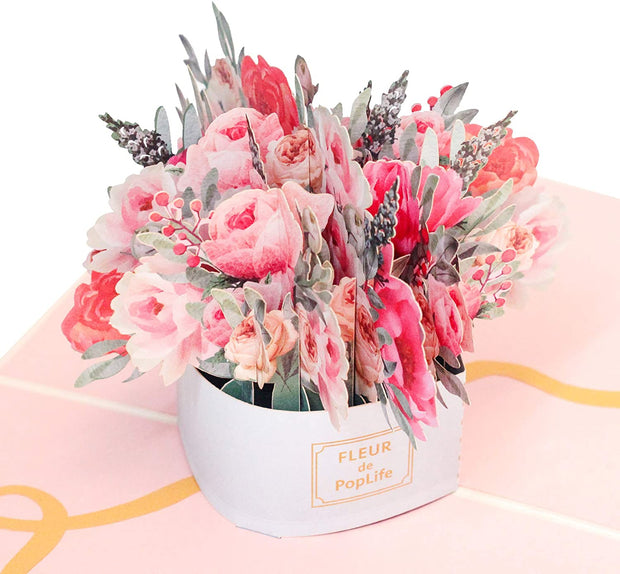 Luxe Flower Box Pop Up Card