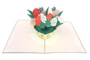 Flower Basket Pop Up Card