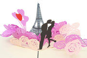 Romantic Eiffel Tower Love Pop Up Card