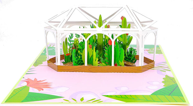 Greenhouse Garden Pop Up Card