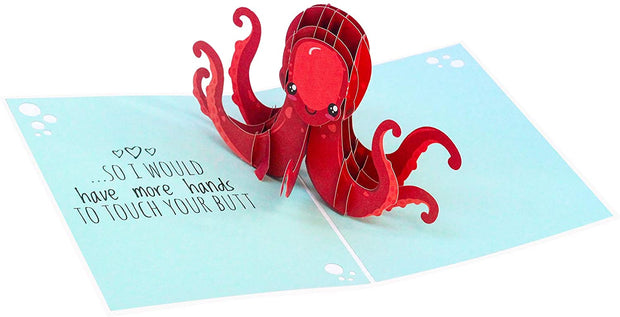 Naughty Octopus Pop Up Card