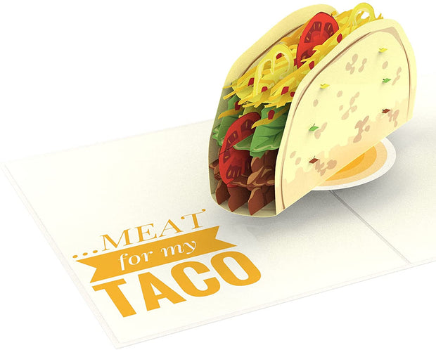 Naughty Taco Pop Up Card