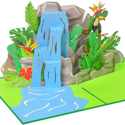 Tropical Waterfall Pop Up Card