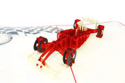 Super car pop-up greeting card
