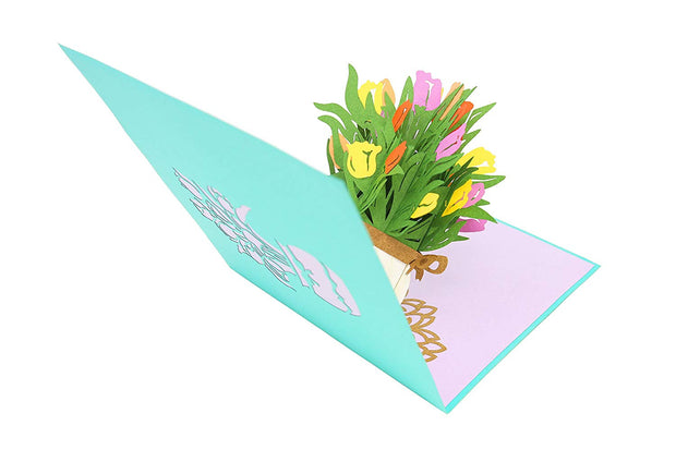 Tulip Bouquet Pop Up Card