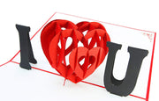 PopLife Pop-Up card features "I Heart U"