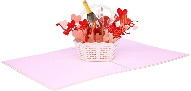 LOVE Basket Pop Up Card