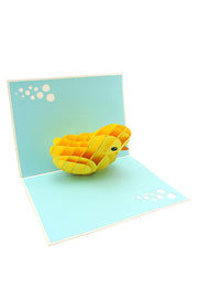 Yellow Rubber Ducky Pop Up Card