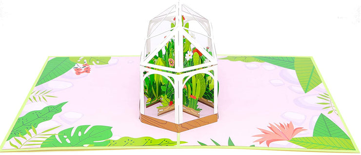 Greenhouse Garden Pop Up Card