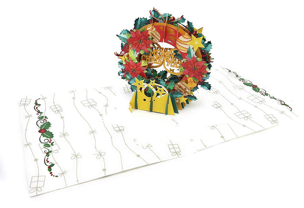 Christmas Wreath Pop Up Card