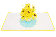 Sunflower Bouquet Pop Up Card