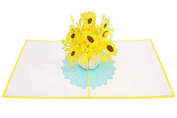 Sunflower Bouquet Pop Up Card