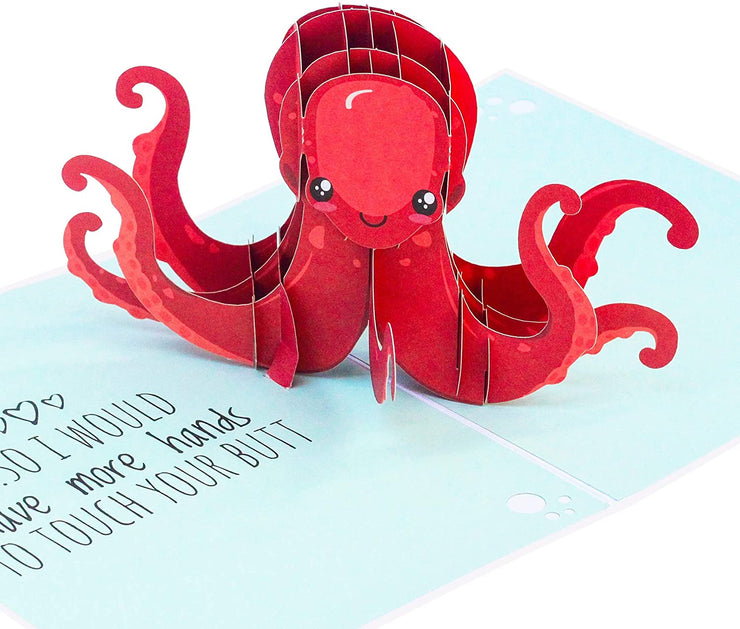 Naughty Octopus Pop Up Card