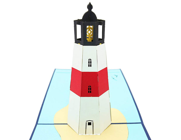 Lighthouse Island Pop Up Card