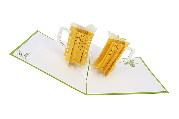PopLife Pop-Up cards features cheers beer mug