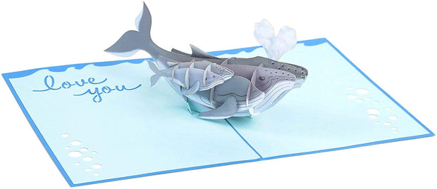 Humpback Whale and Baby Pop Up Card