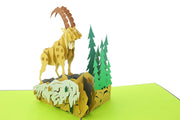 Mountain Goat Pop up Card