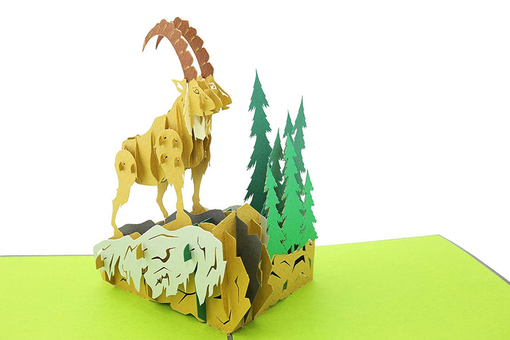 Mountain Goat Pop up Card