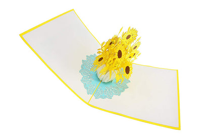 Sunflower Bouquet Pop Up Card