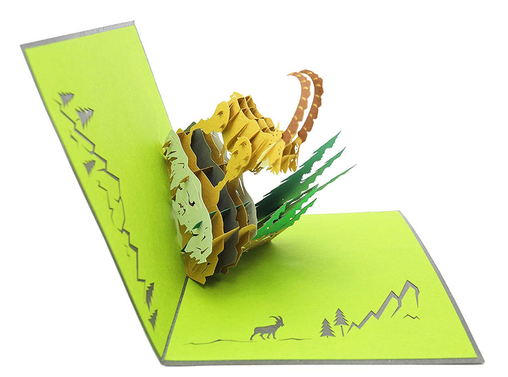 Mountain Goat Pop up Card