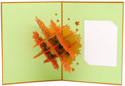 Orange Maple Tree Pop Up Card