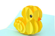 Yellow Rubber Ducky Pop Up Card