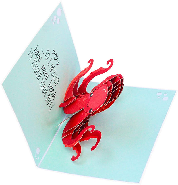 Naughty Octopus Pop Up Card