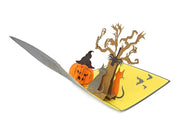 Halloween Pumpkin & Spooky Tree Pop Up Card