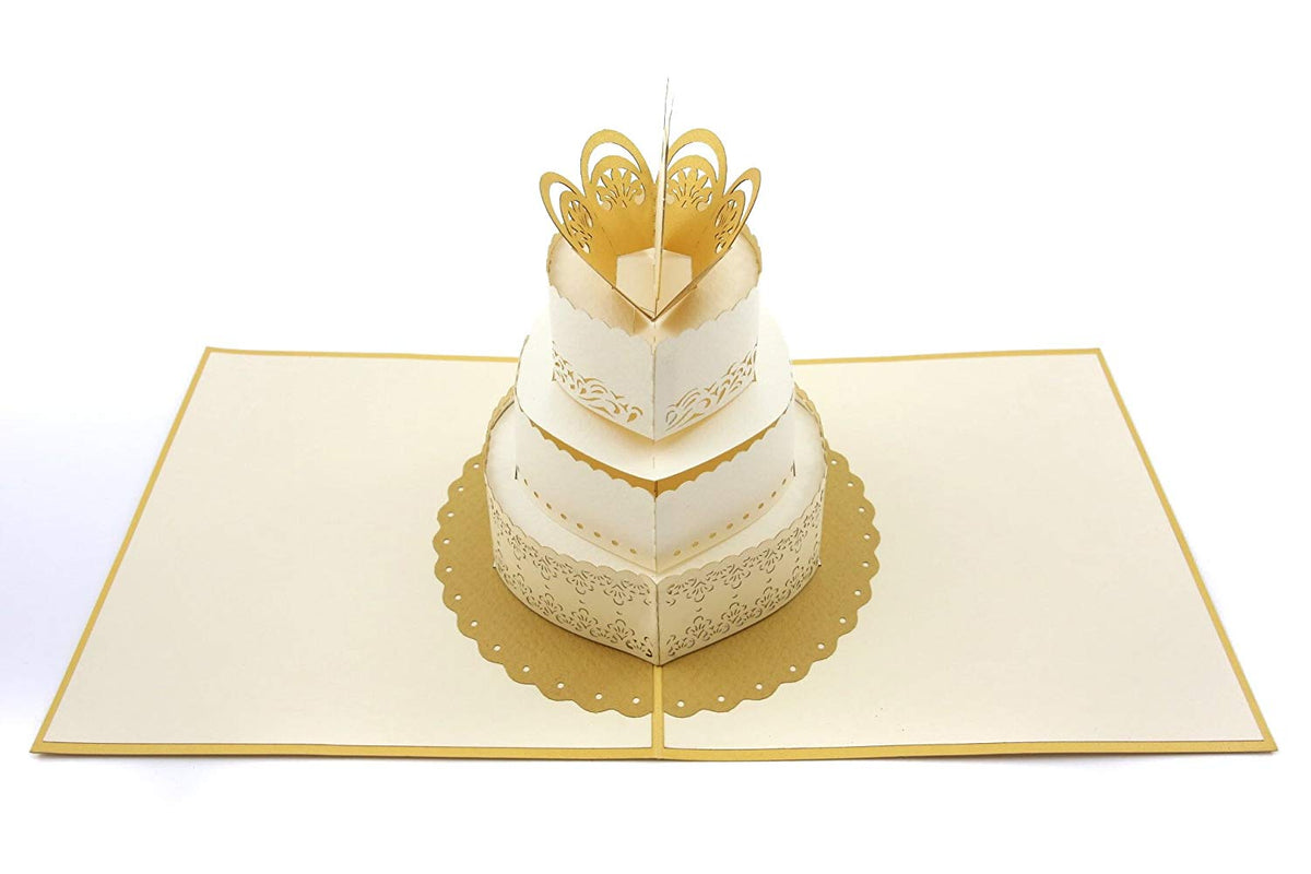 Wedding Cake Pop Up Wedding Card