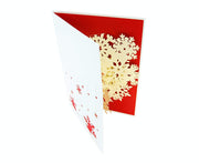 Winter Snowflake Flurry Pop Up Card