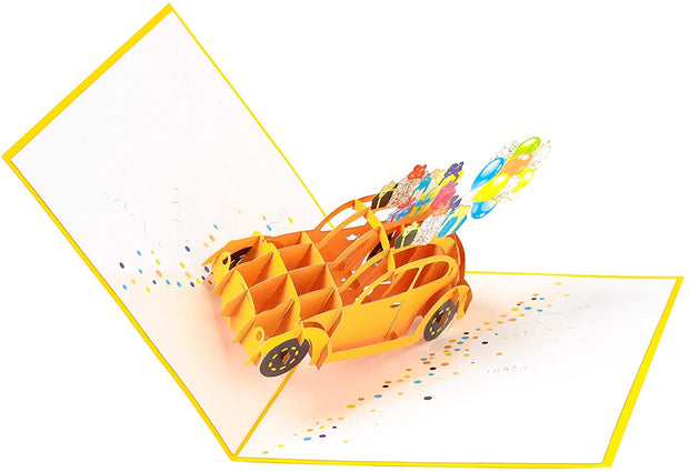 Yellow Bug Pop Up Card