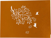 Orange Maple Tree Pop Up Card